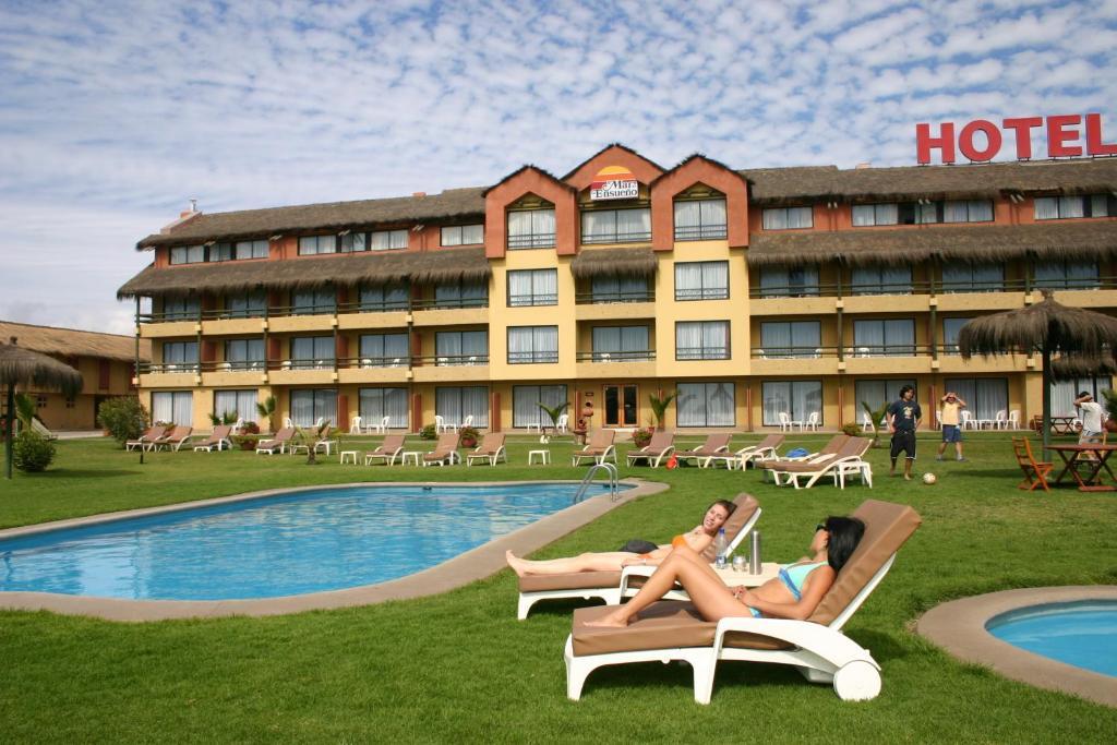 Hotel Y Cabanas Mar De Ensueno La Serena Exteriör bild